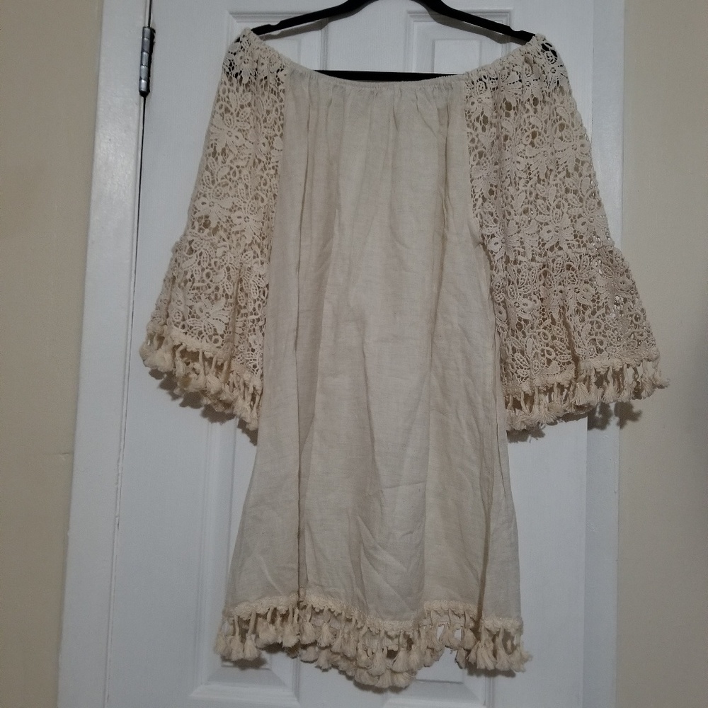 Womens Off the shoulder dress / cover up